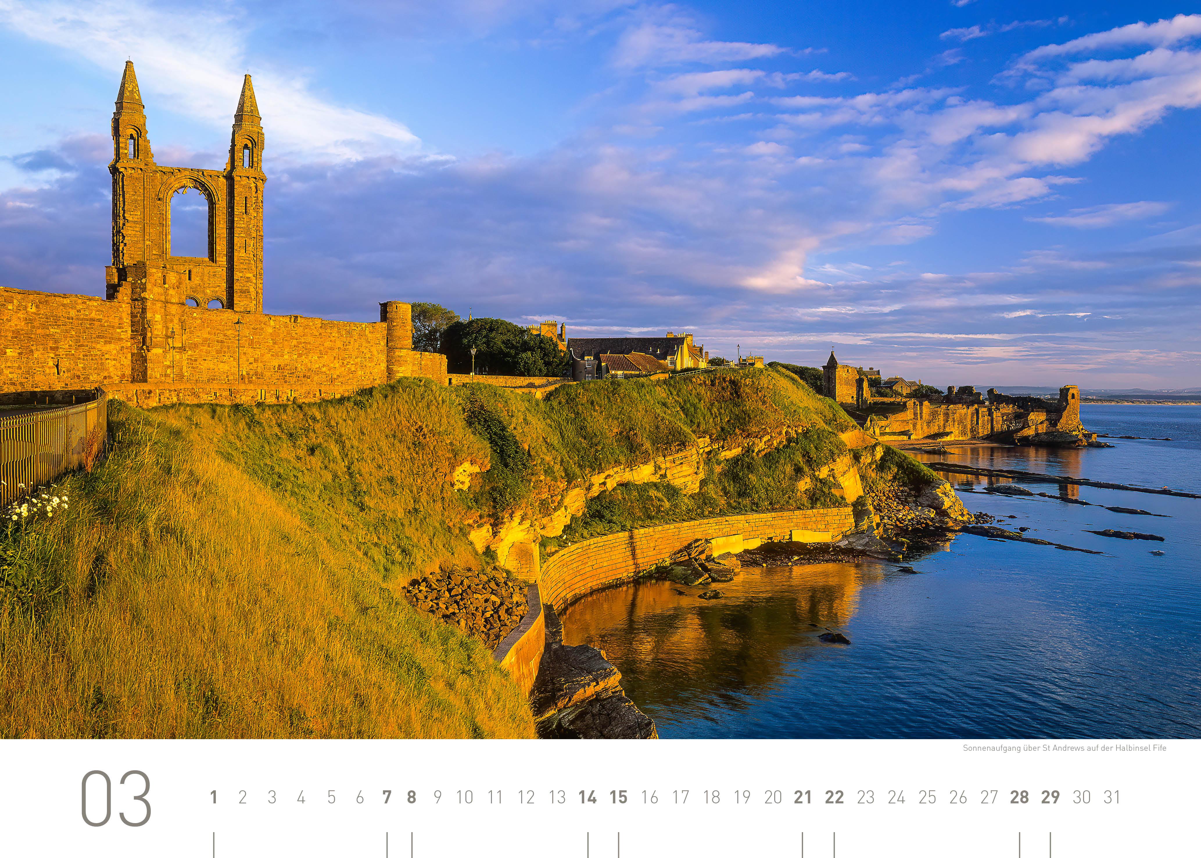 Beispielinhalt (Bild) Schottland Exklusivkalender 2026