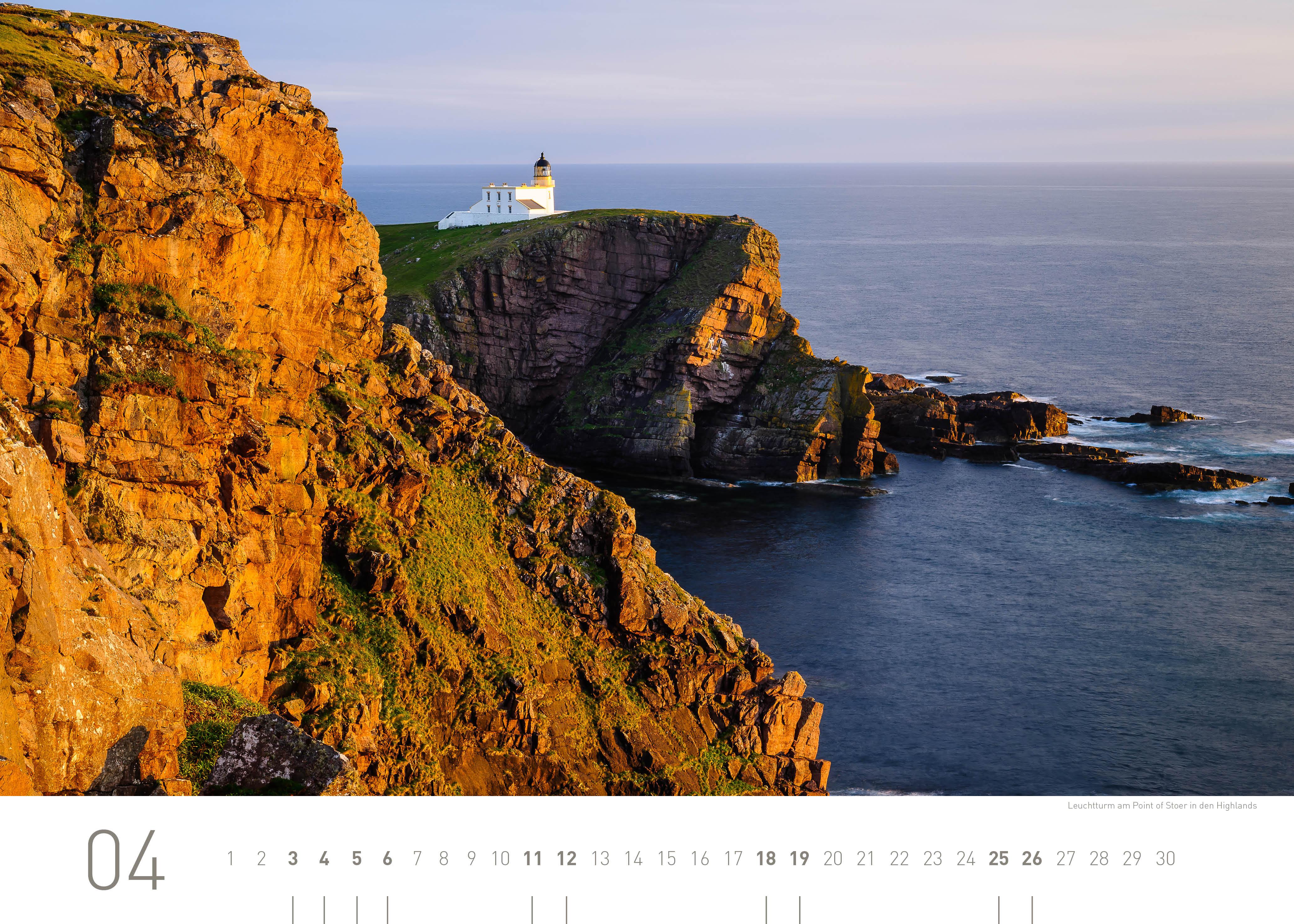 Beispielinhalt (Bild) Schottland Exklusivkalender 2026