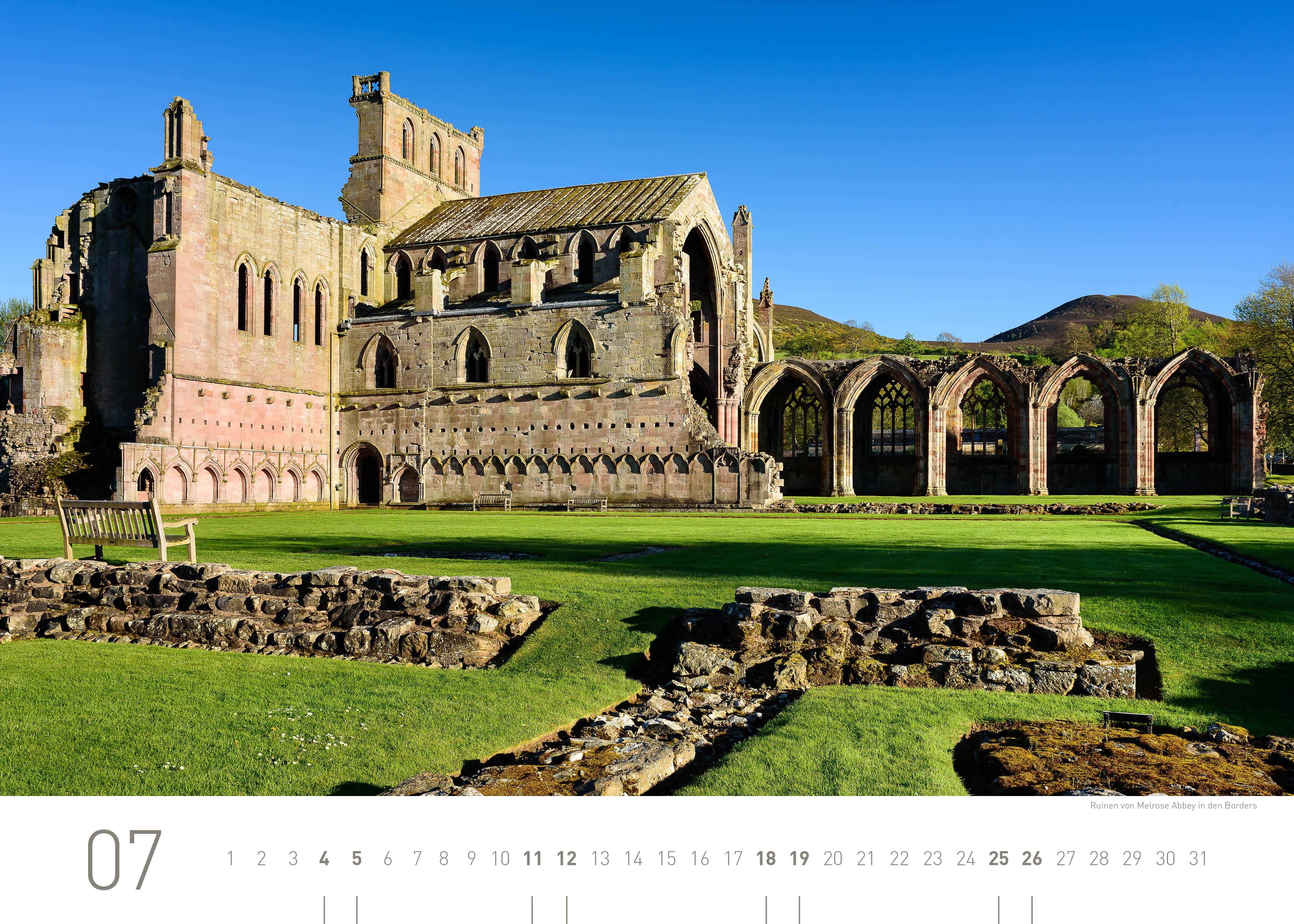 Beispielinhalt (Bild) Schottland Exklusivkalender 2026