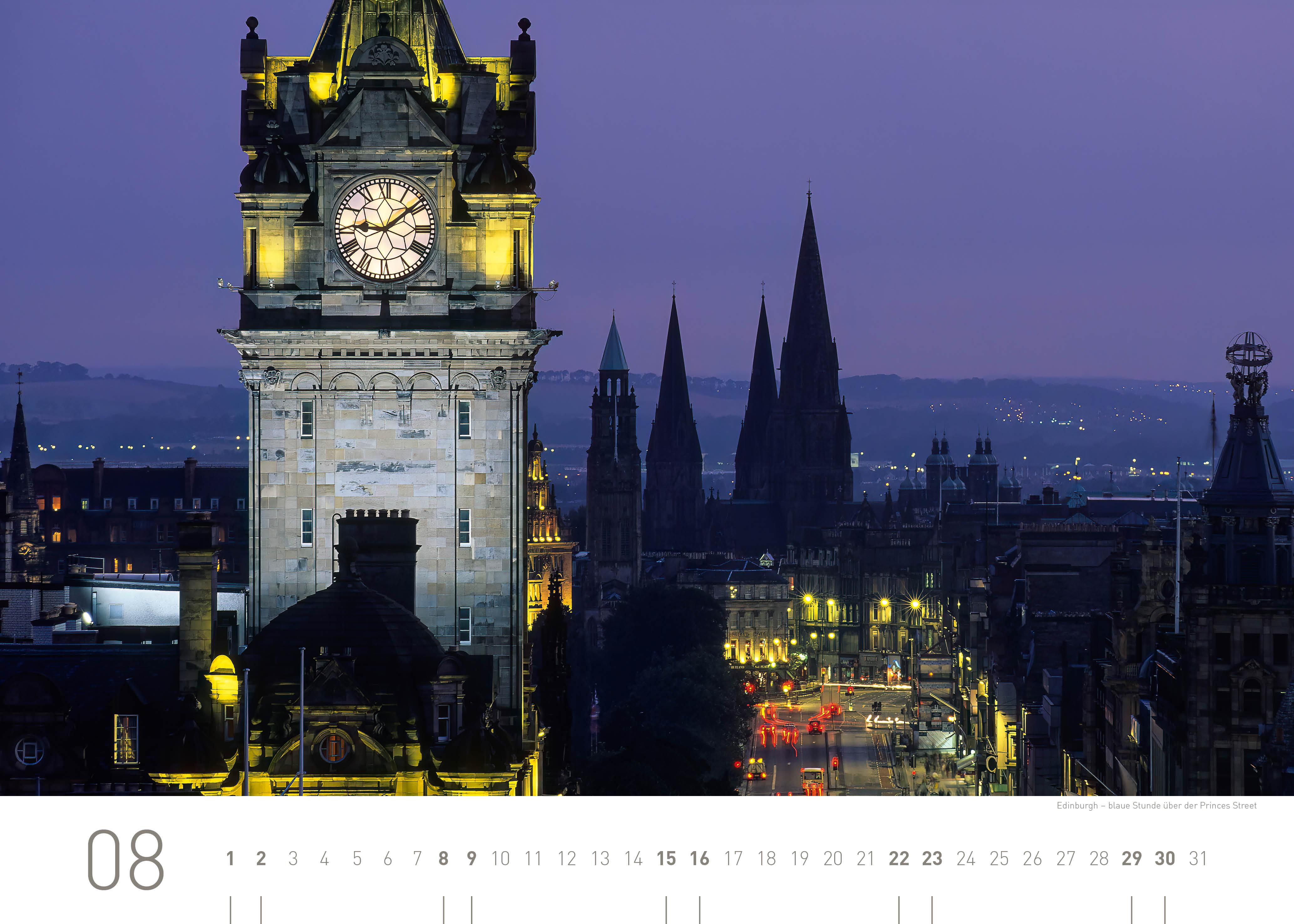 Beispielinhalt (Bild) Schottland Exklusivkalender 2026