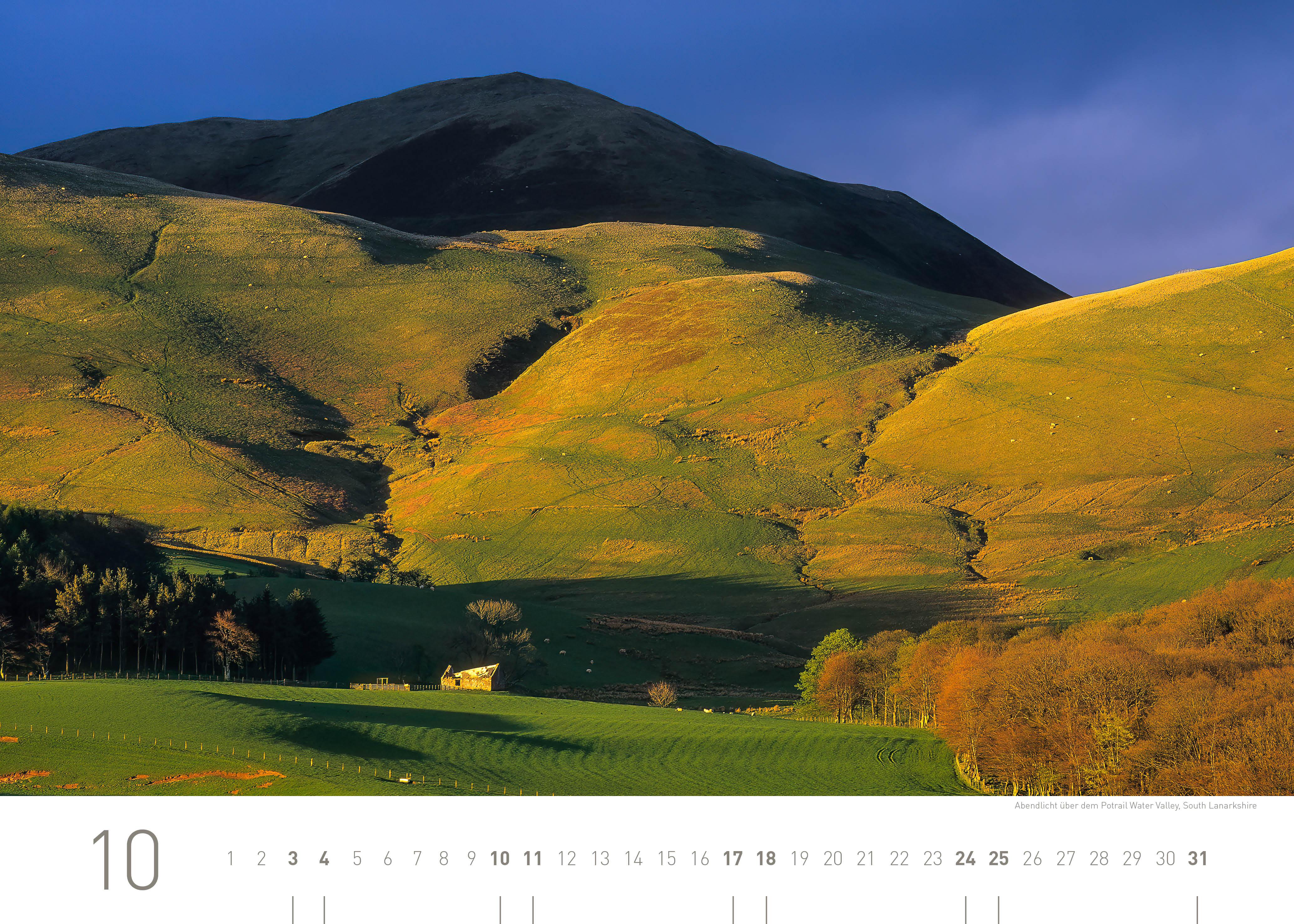 Beispielinhalt (Bild) Schottland Exklusivkalender 2026