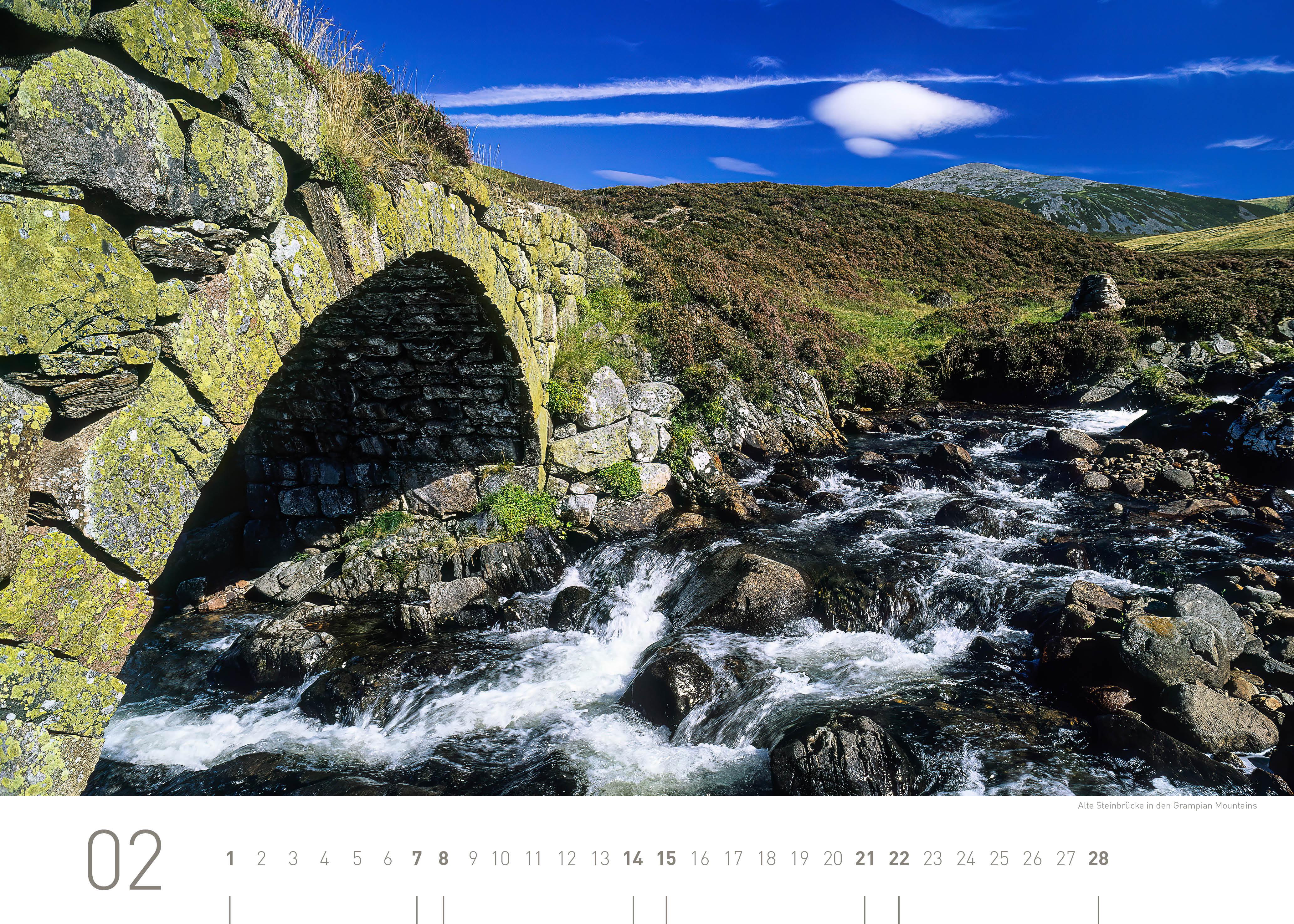 Beispielinhalt (Bild) Schottland Exklusivkalender 2026