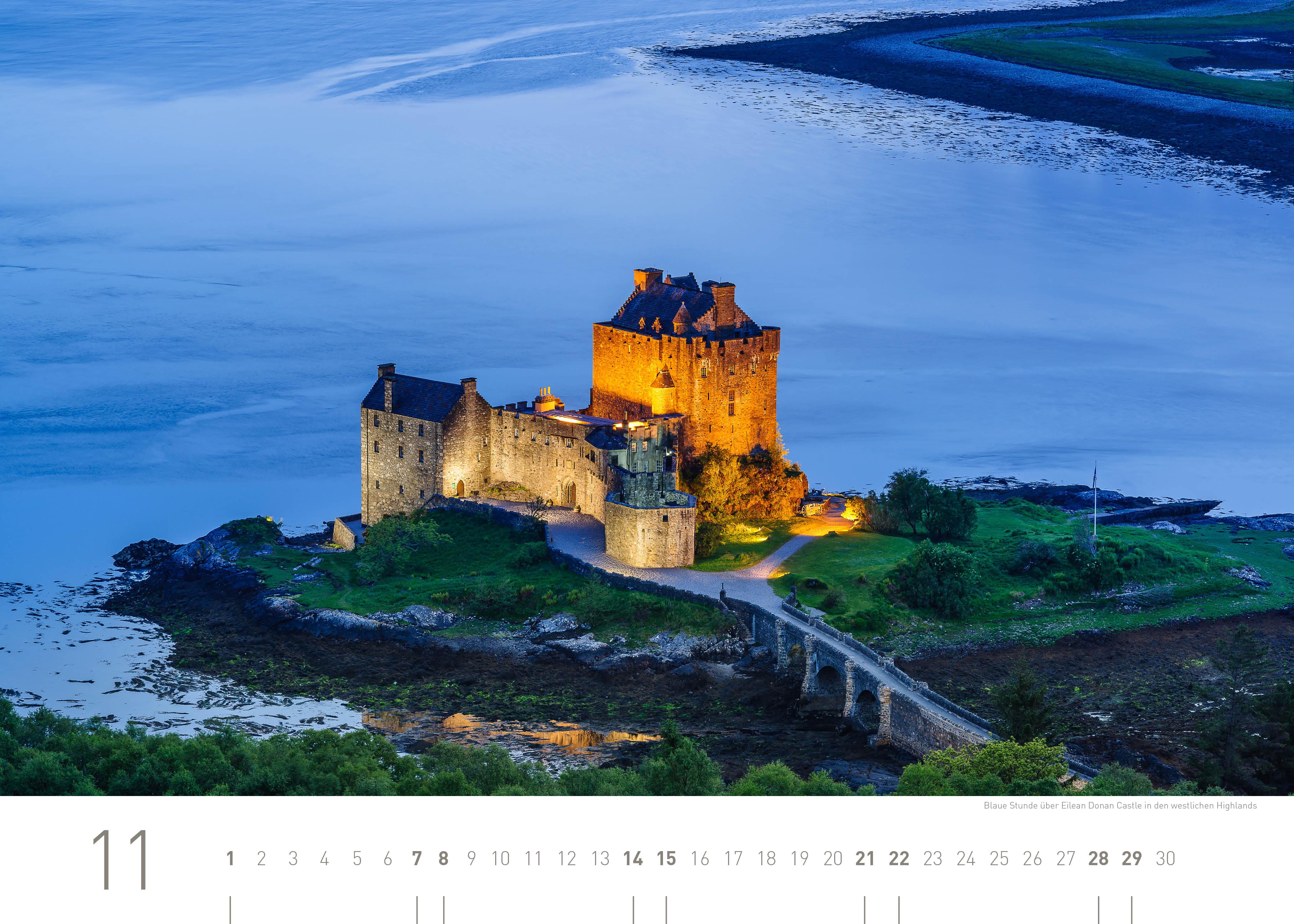 Beispielinhalt (Bild) Schottland Exklusivkalender 2026