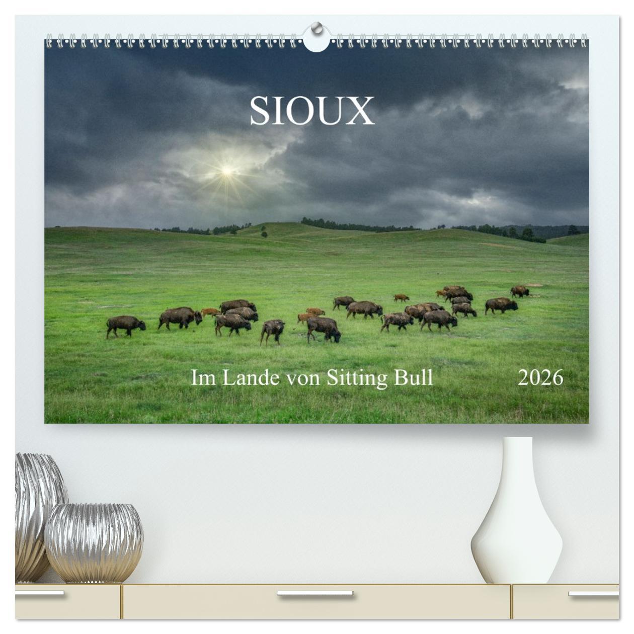 Vorderes Coverbild Sioux Im Lande von Sitting Bull (hochwertiger Premium Wandkalender 2026 DIN A2 quer), Kunstdruck in Hochglanz