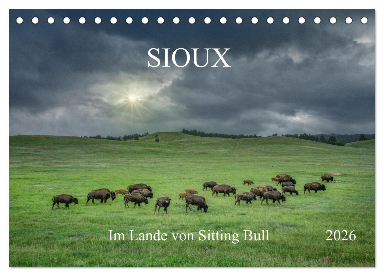Vorderes Coverbild Sioux Im Lande von Sitting Bull (Tischkalender 2026 DIN A5 quer), CALVENDO Monatskalender