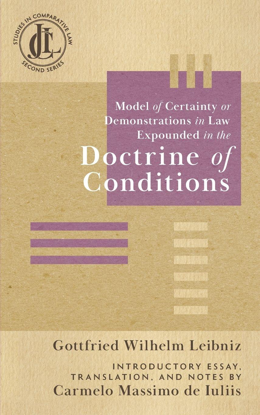 Vorderes Coverbild Model of Certainty or Demonstrations in Law Expounded in the Doctrine of Conditions