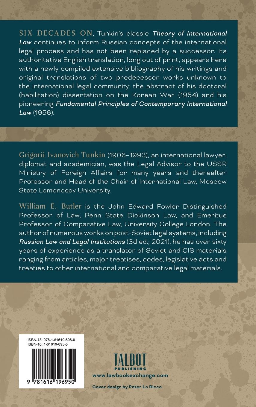 Rückseitencover G. I. Tunkin