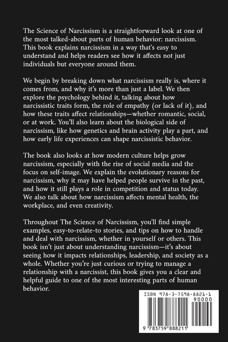 Rückseitencover The Science of Narcissism