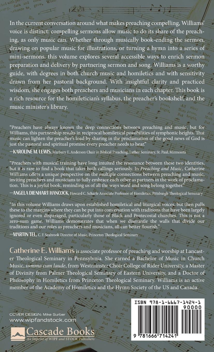 Rückseitencover Preaching and Music