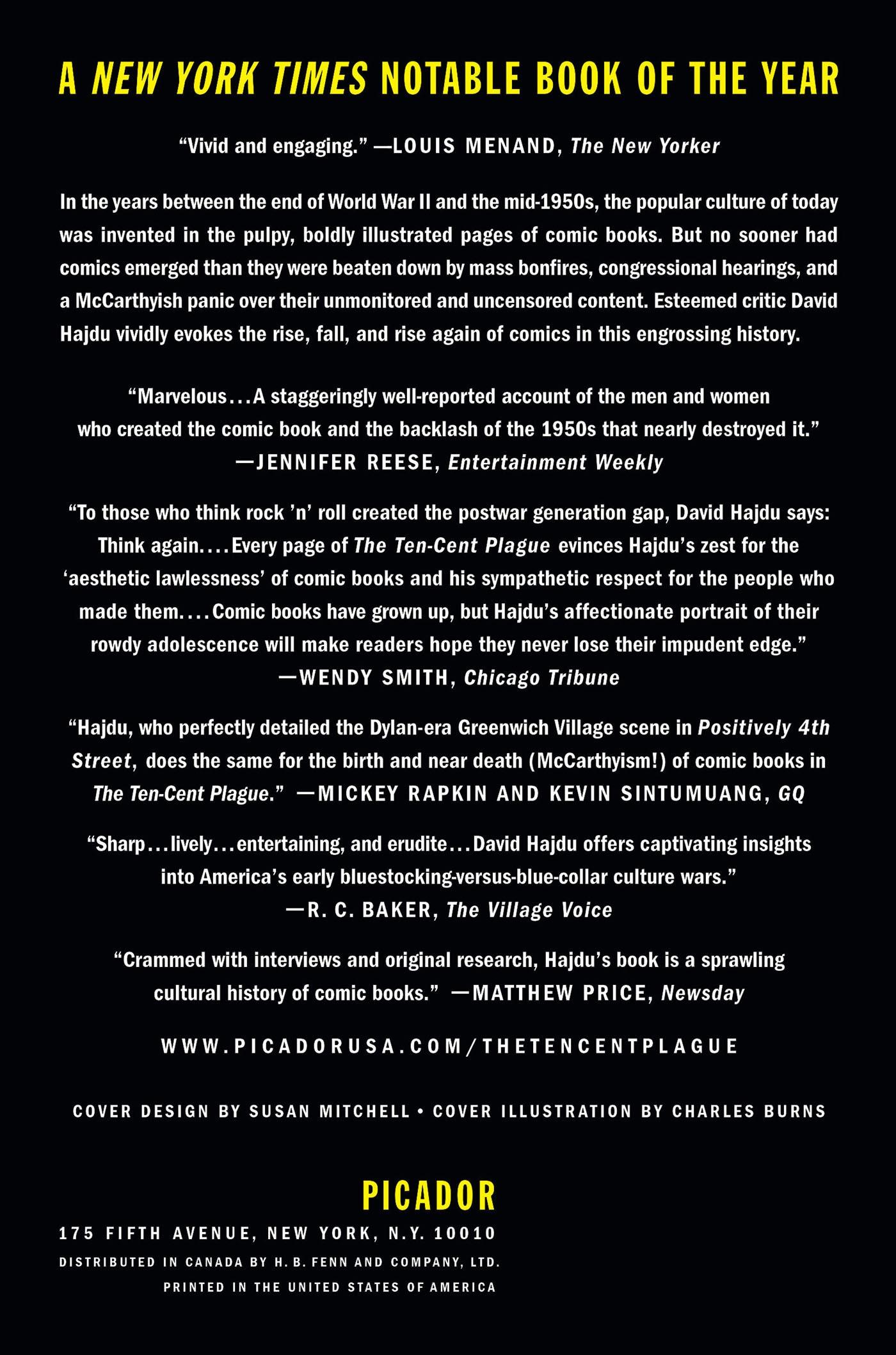 Rückseitencover The Ten-Cent Plague