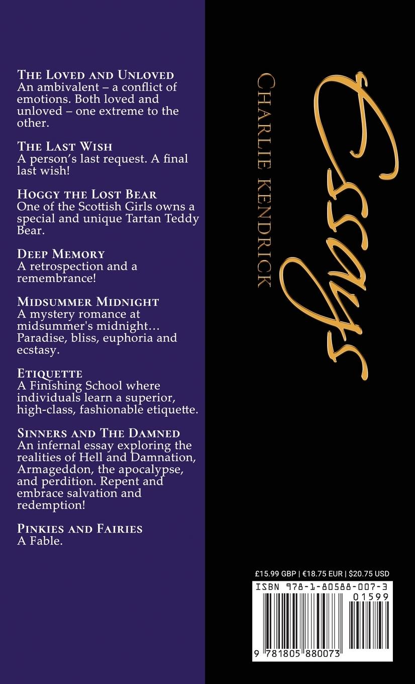 Rückseitencover Essays