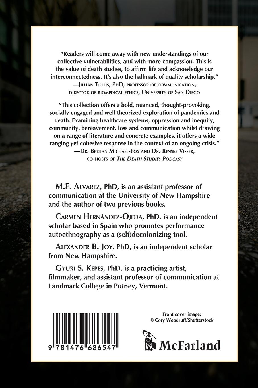Rückseitencover Pandemic Death Discourse