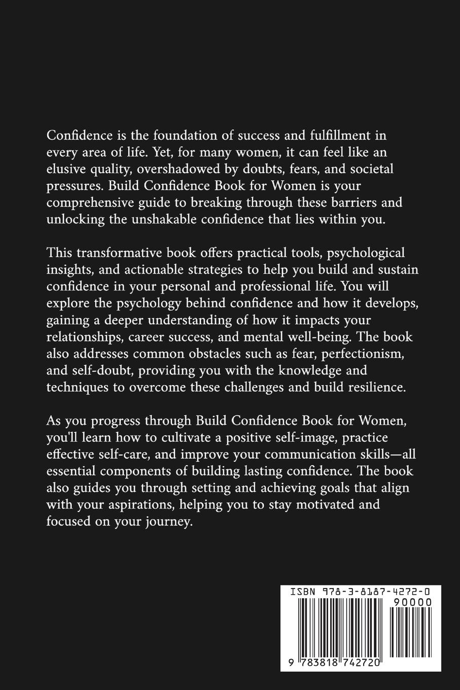Rückseitencover Build Confidence Book for Women