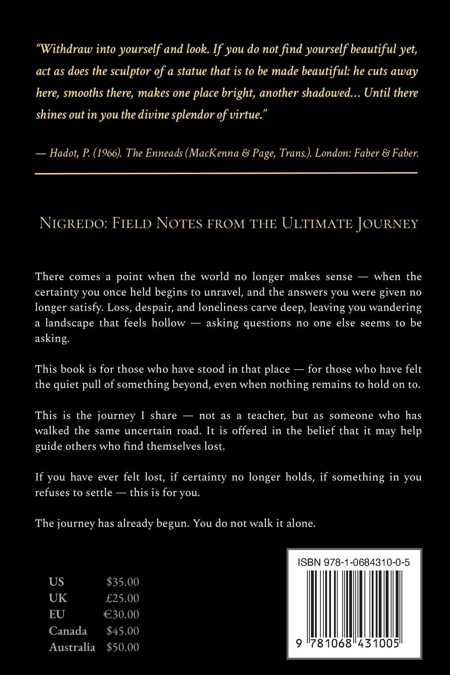 Rückseitencover Nigredo