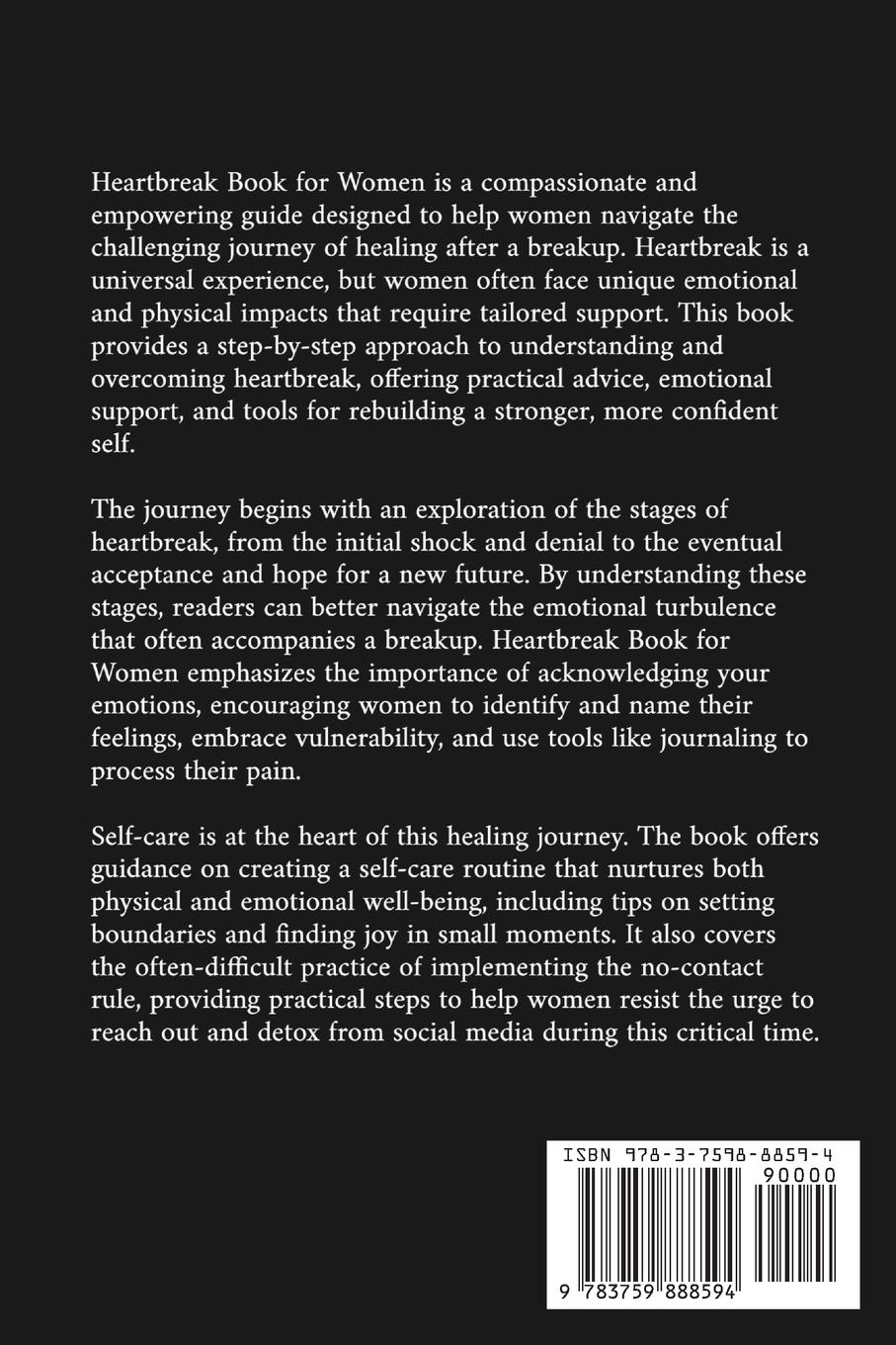 Rückseitencover Heartbreak Book for Women