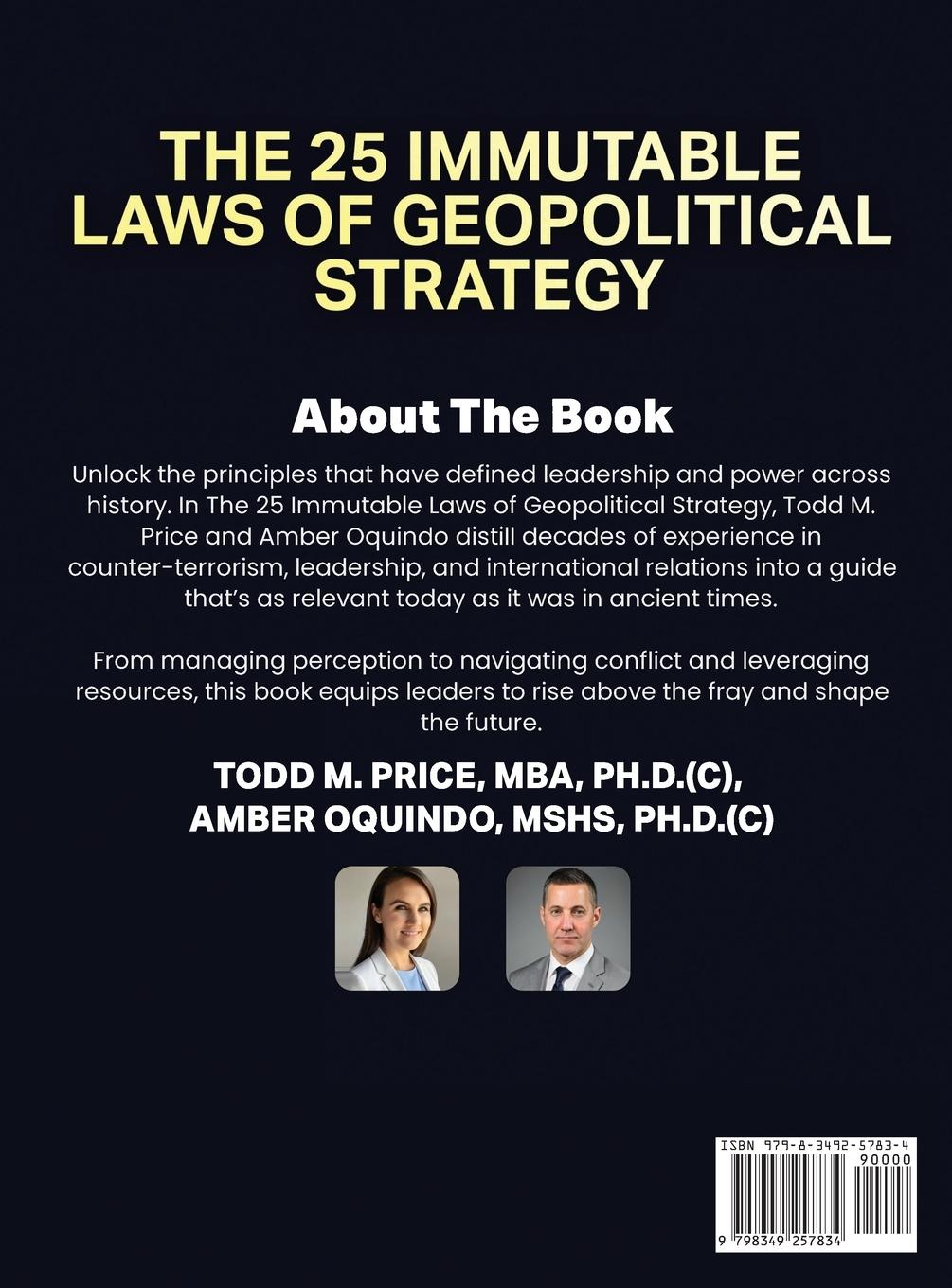 Rückseitencover 25 IMMUTABLE LAWS OF GEOPOLITICAL STRATEGIES