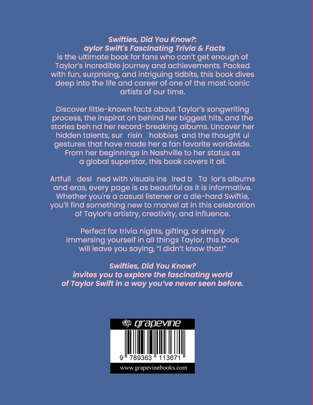 Rückseitencover Taylor Swift Trivia