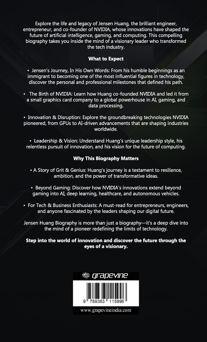 Rückseitencover Jensen Huang Biography