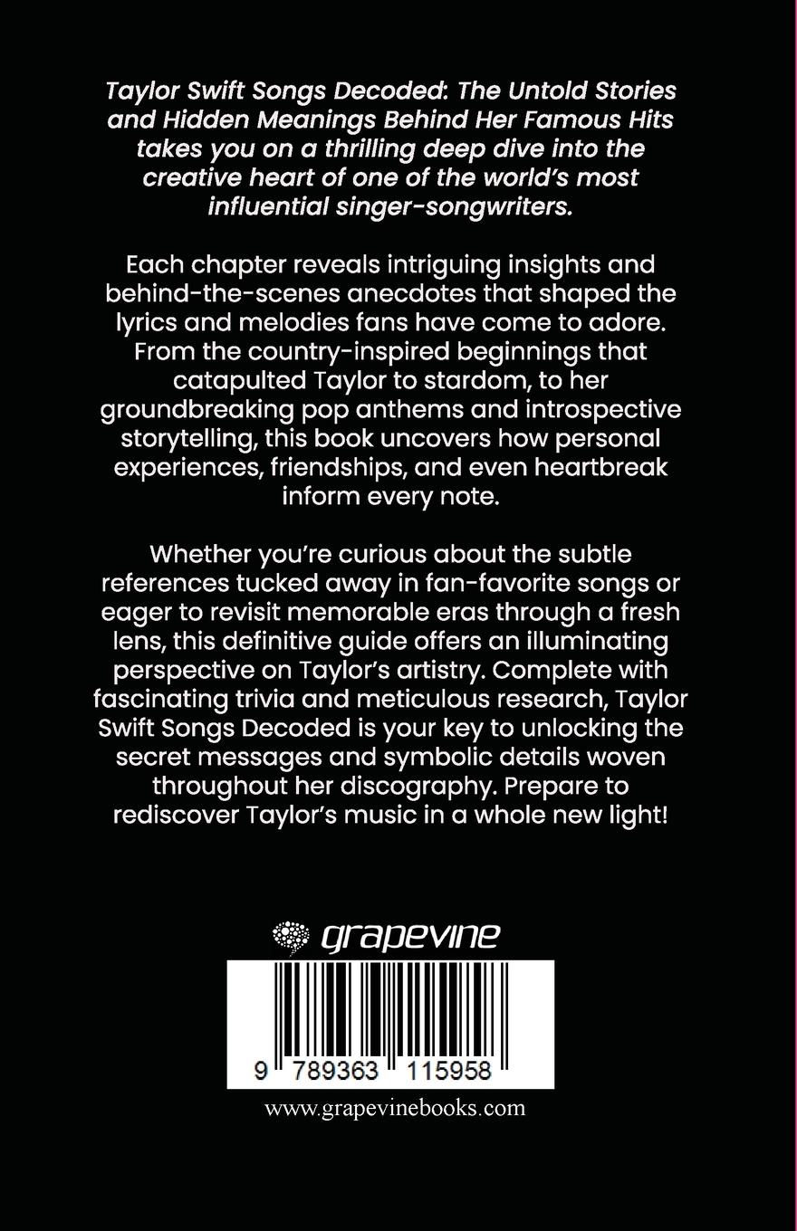 Rückseitencover Taylor Swift Songs Decoded