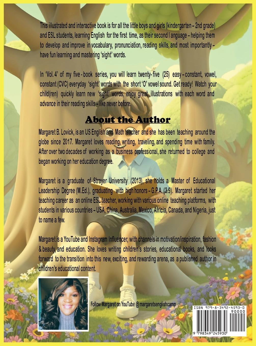 Rückseitencover Look Mommy, I Can Read This Word (Vol. 4) Sight Words for Children (Kindergarten to 2nd Grade) & ESL