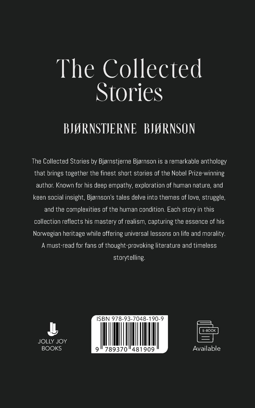Rückseitencover The Collected Stories of Bjørnstjerne Bjørnson