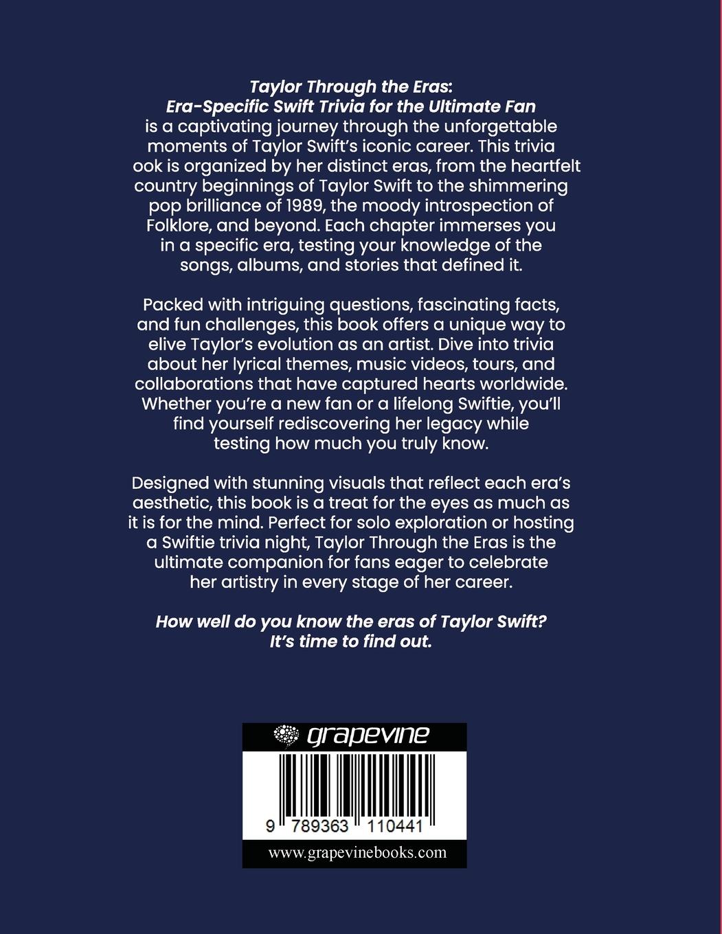 Rückseitencover Taylor Swift Through the Eras