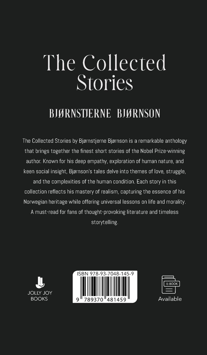 Rückseitencover The Collected Stories of Bjørnstjerne Bjørnson