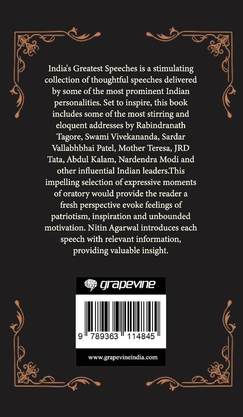 Rückseitencover India's Greatest Speeches