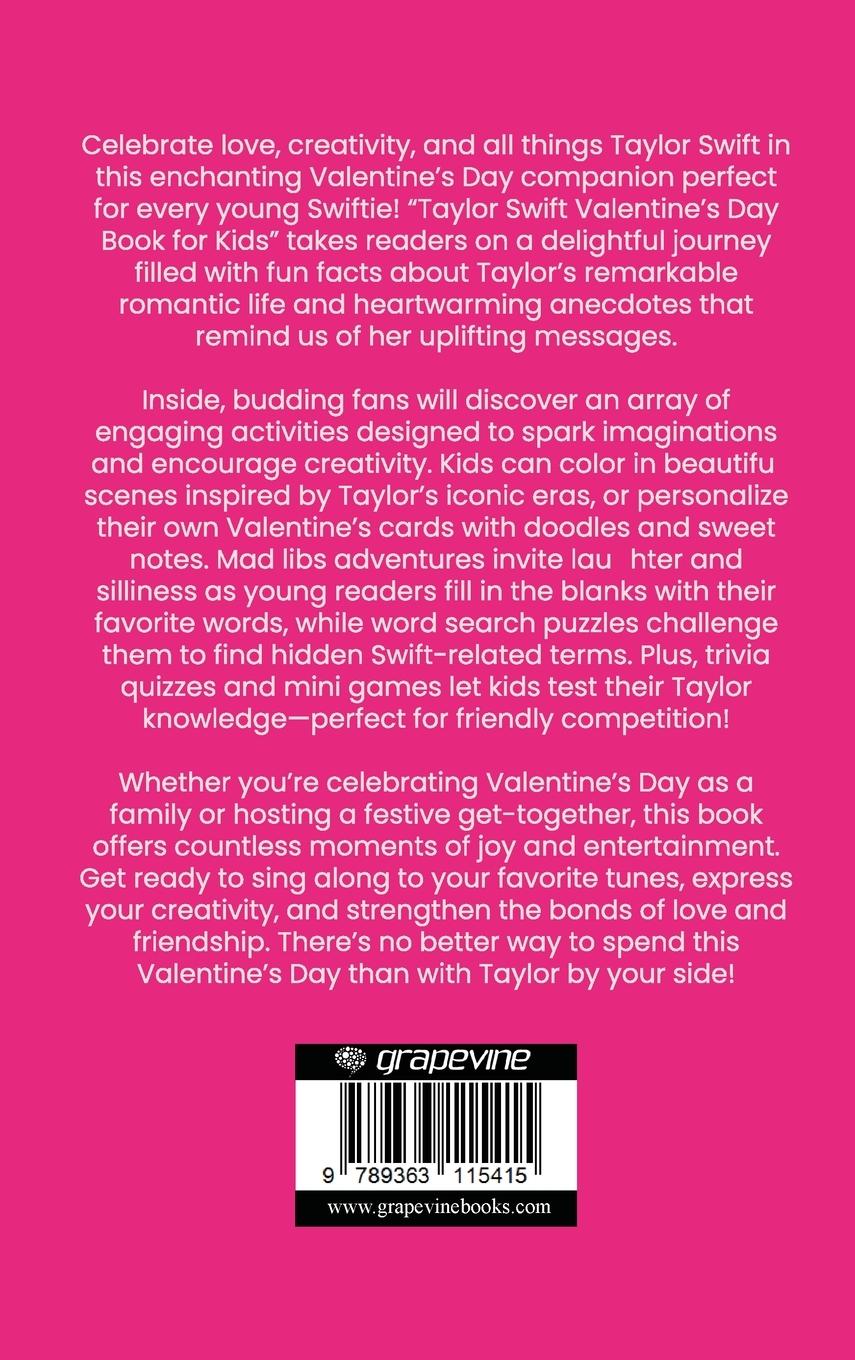 Rückseitencover Taylor Swift Valentine's Day Book for Kids
