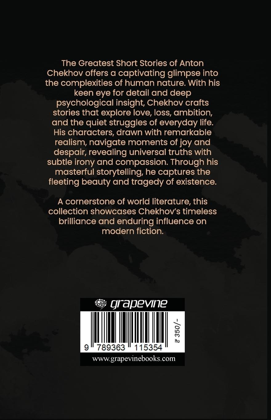 Rückseitencover The Greatest Short Stories of Anton Chekhov