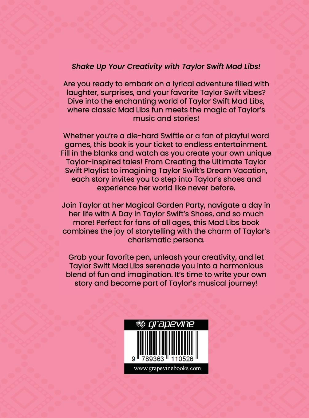 Rückseitencover Taylor Swift Mad Libs