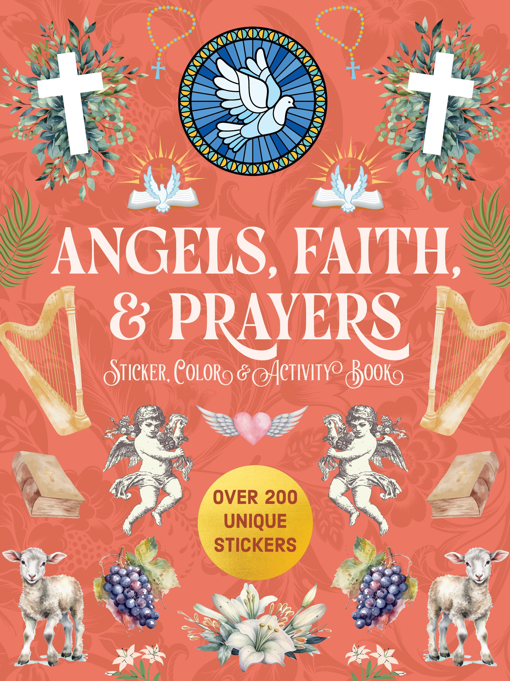 Vorderes Coverbild Angels, Faith & Prayers Sticker, Color & Activity Book