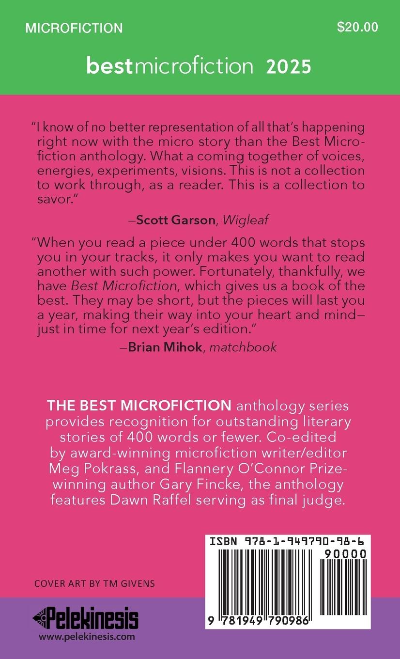 Rückseitencover Best Microfiction 2025