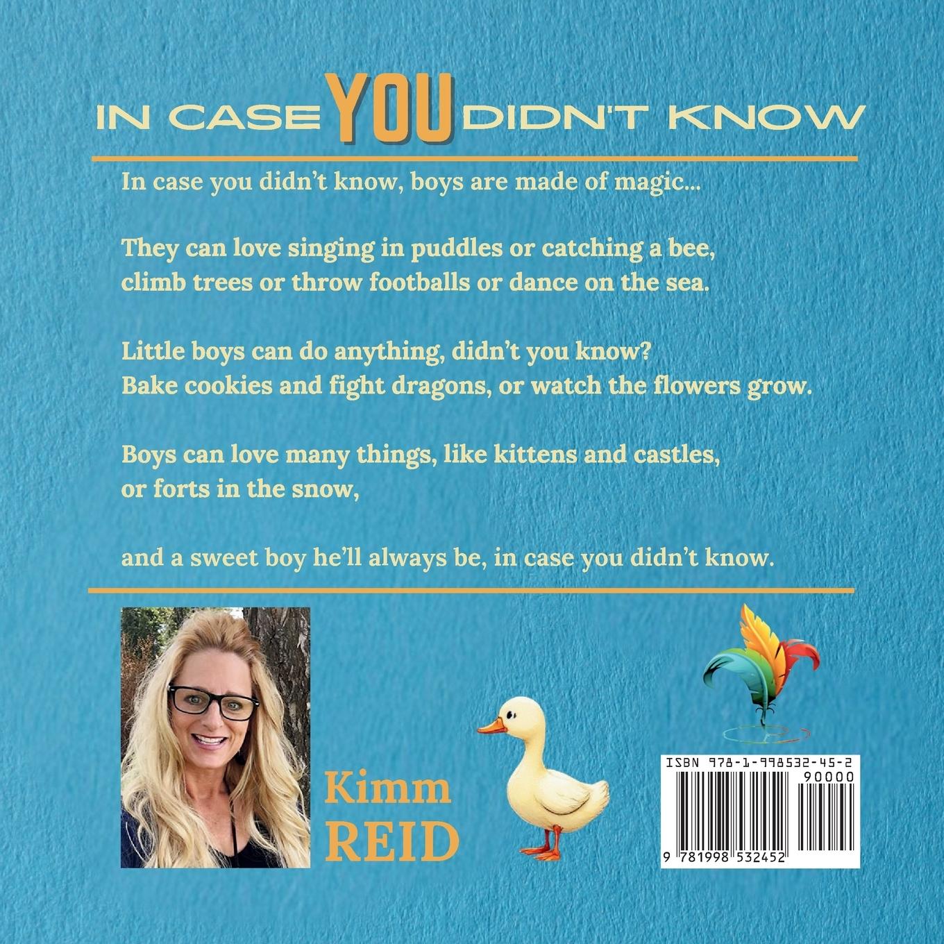 Rückseitencover In Case You Didn't Know - for boys