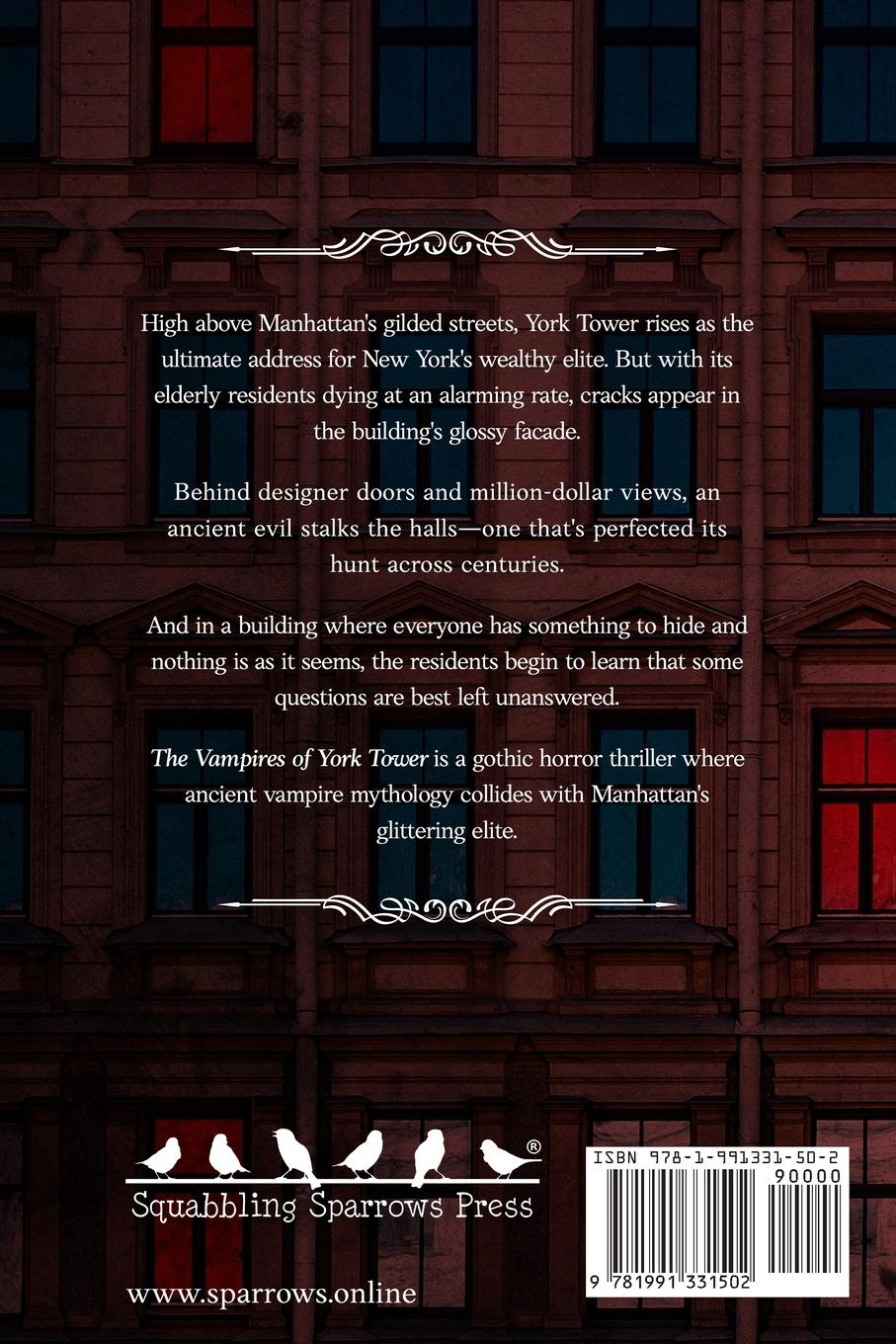 Rückseitencover The Vampires of York Tower