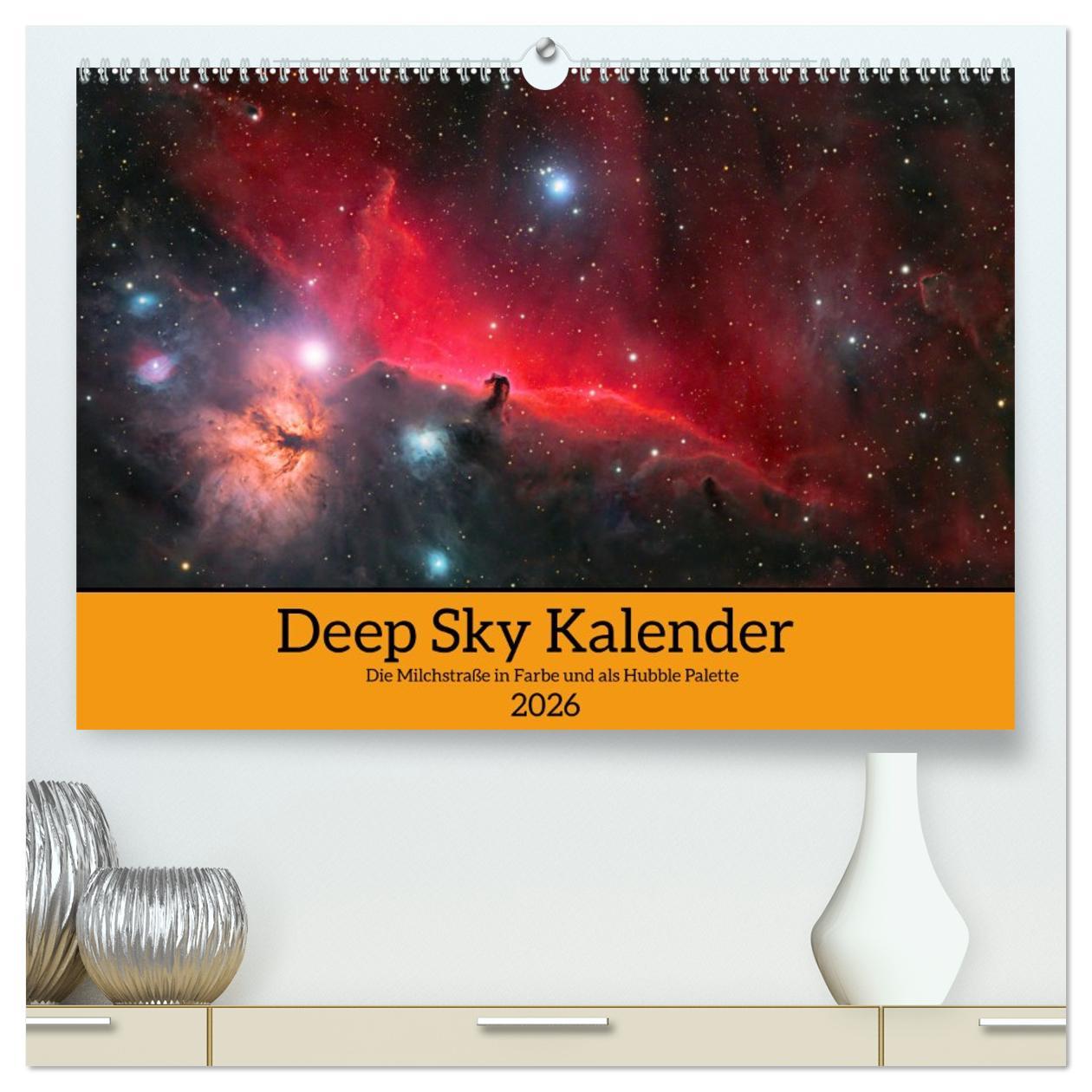 Vorderes Coverbild Deep Sky Kalender (hochwertiger Premium Wandkalender 2026 DIN A2 quer), Kunstdruck in Hochglanz