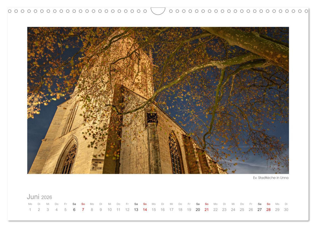 Beispielinhalt (Bild) L(i)ebenswertes UNNA (Wandkalender 2026 DIN A3 quer), CALVENDO Monatskalender