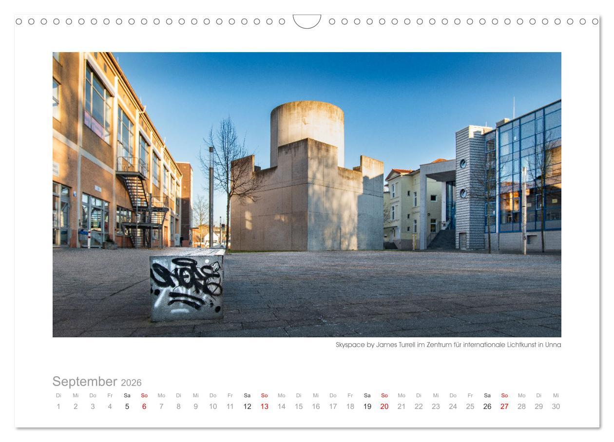 Beispielinhalt (Bild) L(i)ebenswertes UNNA (Wandkalender 2026 DIN A3 quer), CALVENDO Monatskalender