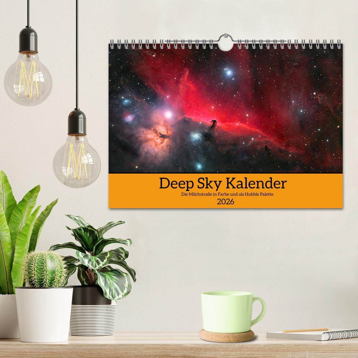 Beispielinhalt (Bild) Deep Sky Kalender (Wandkalender 2026 DIN A4 quer), CALVENDO Monatskalender