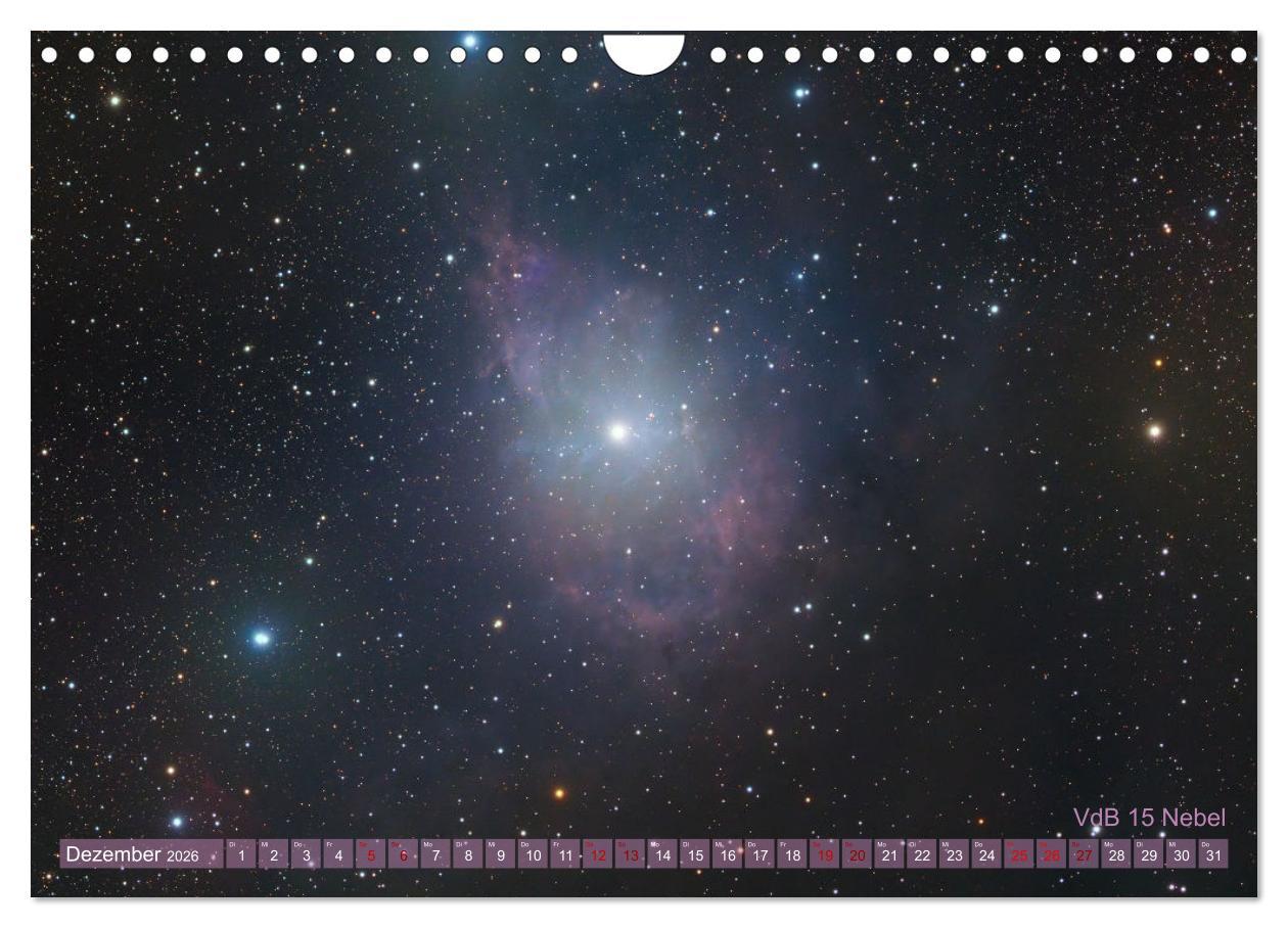 Beispielinhalt (Bild) Deep Sky Kalender (Wandkalender 2026 DIN A4 quer), CALVENDO Monatskalender