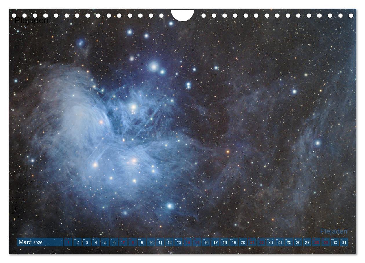 Beispielinhalt (Bild) Deep Sky Kalender (Wandkalender 2026 DIN A4 quer), CALVENDO Monatskalender