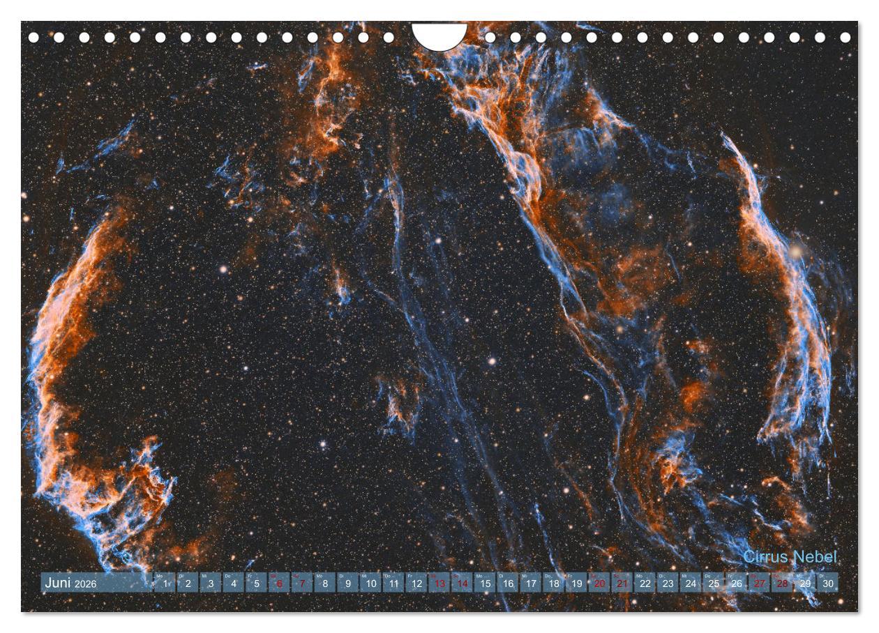 Beispielinhalt (Bild) Deep Sky Kalender (Wandkalender 2026 DIN A4 quer), CALVENDO Monatskalender