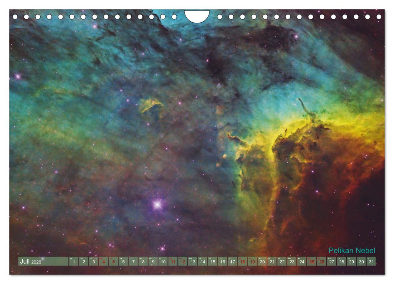 Beispielinhalt (Bild) Deep Sky Kalender (Wandkalender 2026 DIN A4 quer), CALVENDO Monatskalender
