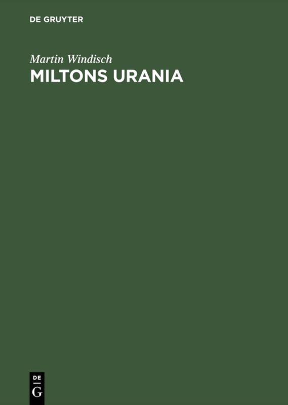 Vorderes Coverbild Miltons Urania