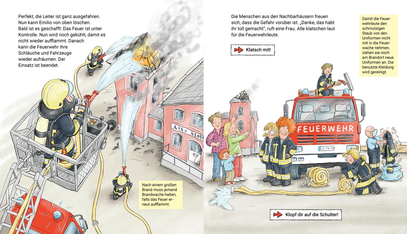 Beispielinhalt (Bild) Mach mit - Bei der Feuerwehr