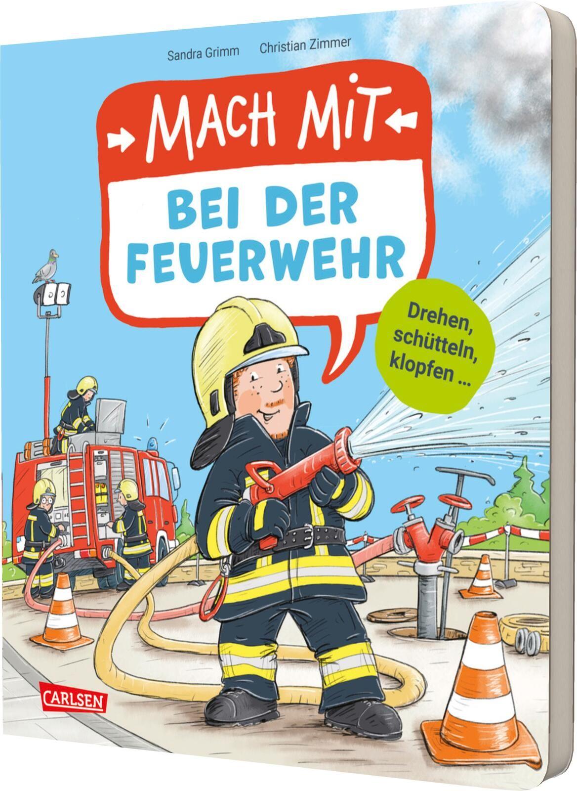 Vorderes Coverbild Mach mit - Bei der Feuerwehr