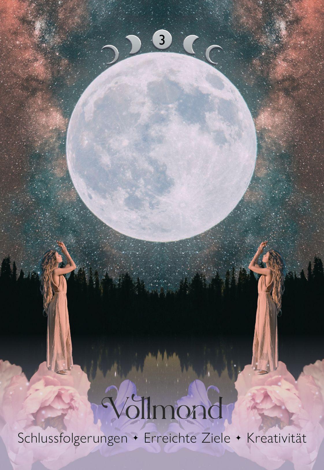 Beispielinhalt (Bild) Lunar Magic Orakel - 40 Mondorakel-Karten mit Booklet (Deutsch)