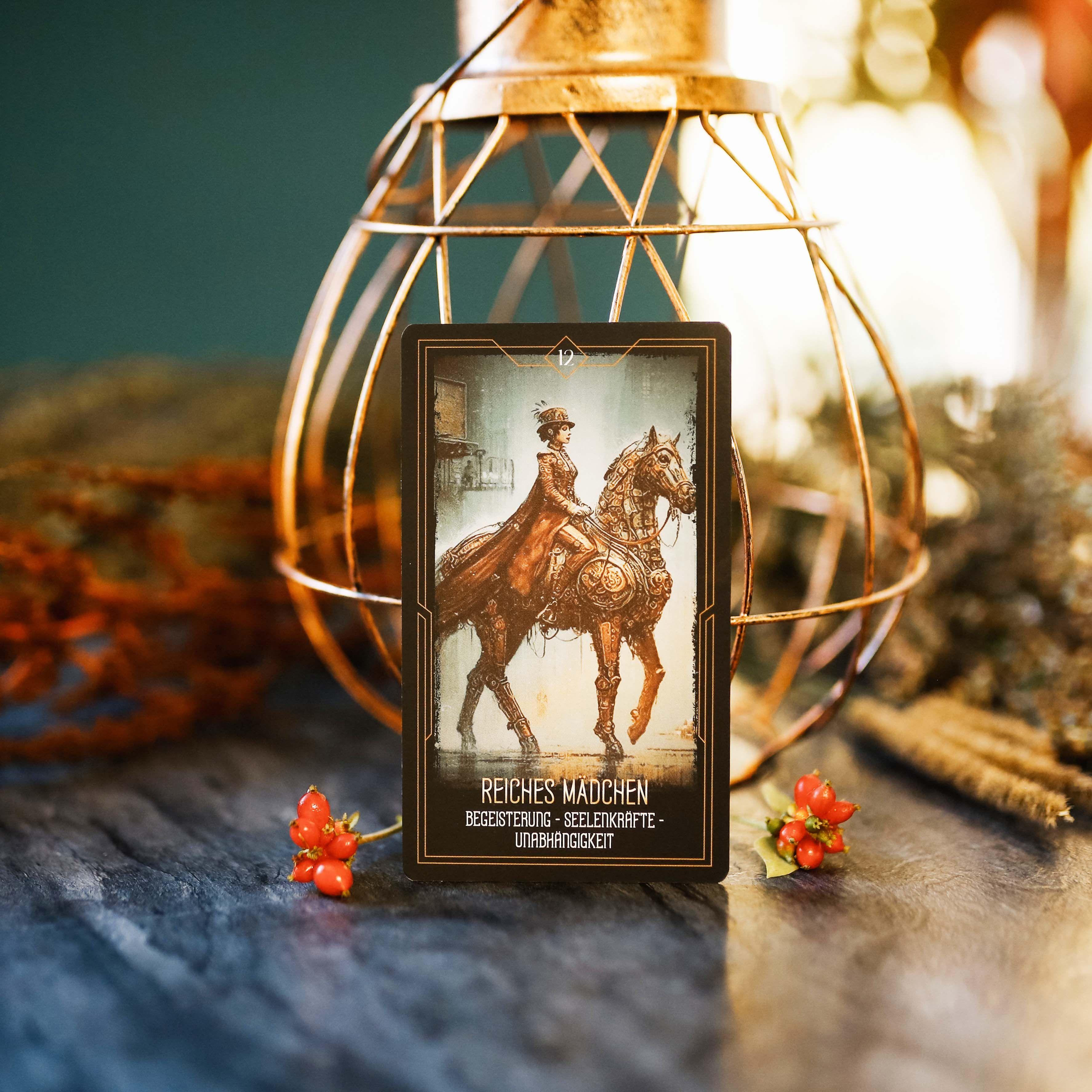 Beispielinhalt (Bild) Steampunk Kipper - 36 Kipperkarten und 144-seitiges Booklet (Cyberpunk)