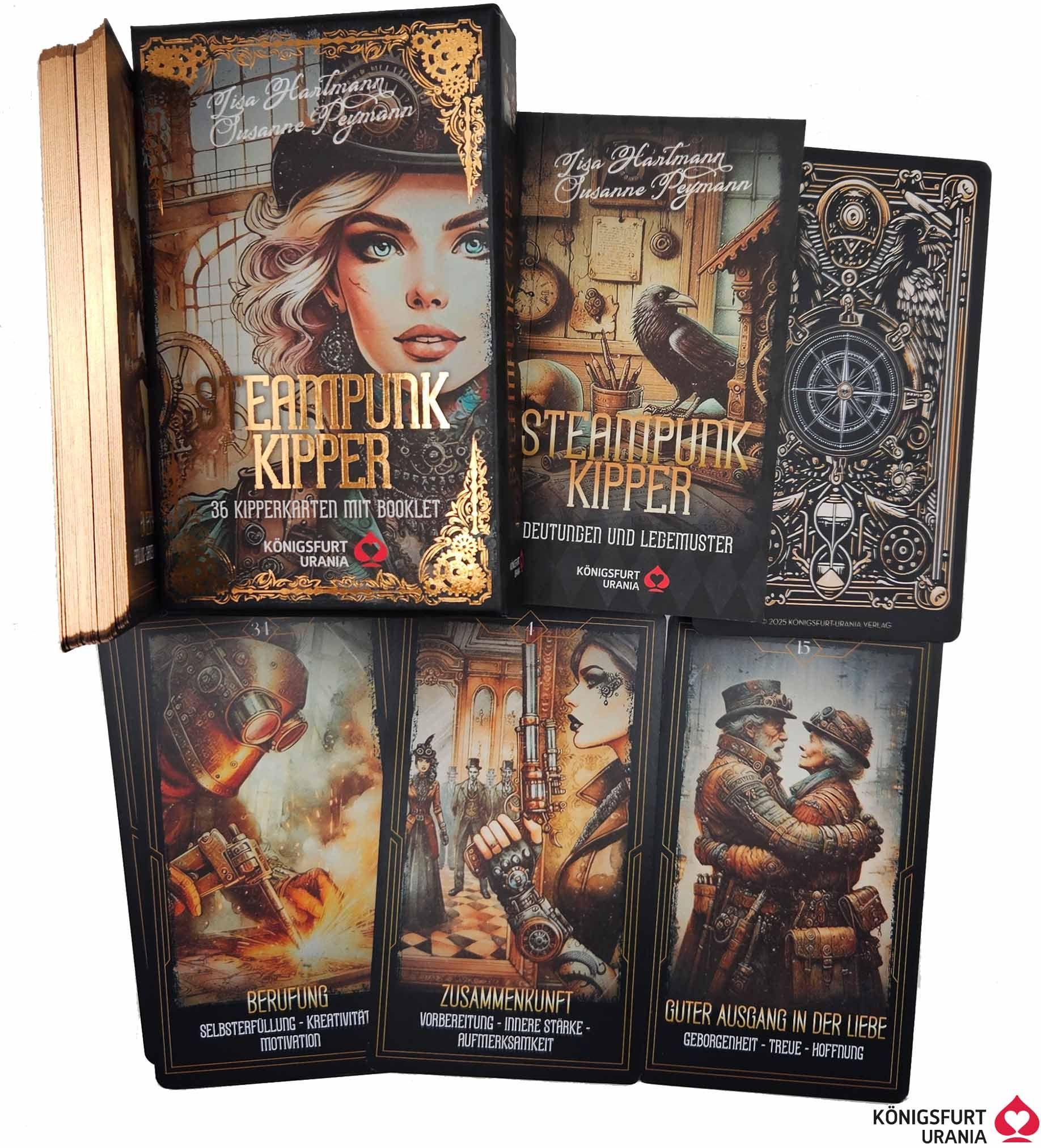 Vorderes Coverbild Steampunk Kipper - 36 Kipperkarten und 144-seitiges Booklet (Cyberpunk)