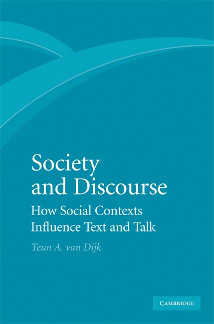 Vorderes Coverbild Society and Discourse